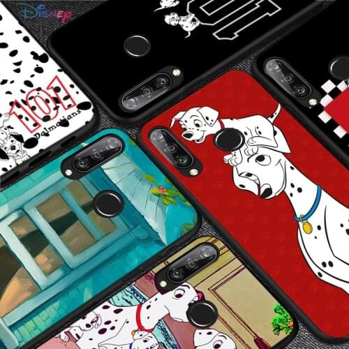 Silicone Cover Dalmatians 101 Dog For Huawei P50 P40 P30 P20 Pro P10 P9 P8 Lite E Plus 2017 2016 5G Black Phone Case