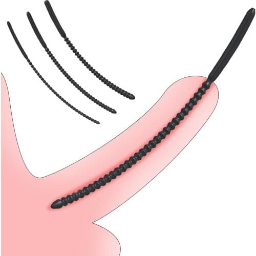 Silicone Long Horse Eye Stick Urethral Dilator Penis Plug Male Masturbation Sound Urethral Catheter Sex Toys for Men Sex Shop