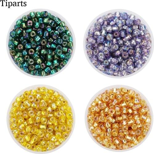 450pcs 4mm Glass Seed Spacer Beads Crystal Sequins Beads For Women Bracelet Necklace DIY Jewelry Making Accessories