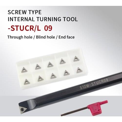 STUCR S08K-STUCR09 S10K-STUCR09 S12M-STUCR09 Internal Turning Tool Holder TCMT/TCGT09 Turning Carbide Inserts