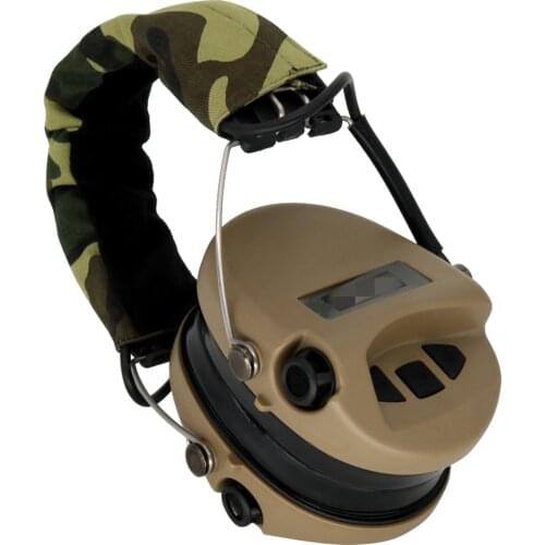 Outdoor hunting IPSC shooting headphones tactical hearing protection protective ear muffs noise reduction headphones DE
