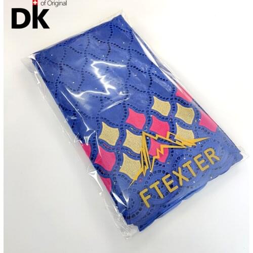 2.5 Yards 2021 Latest African Lace High Quality Fabric Basin Riche Gextczer Elegant Embroidered For Wedding Party Dresses