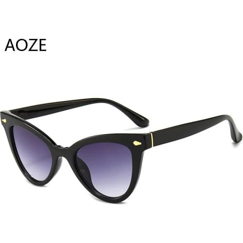 2020 fashion Personality Gradient sunglasses woman brand designer vintage Triangle cat eye sunglasses UV400 Women ins Popular