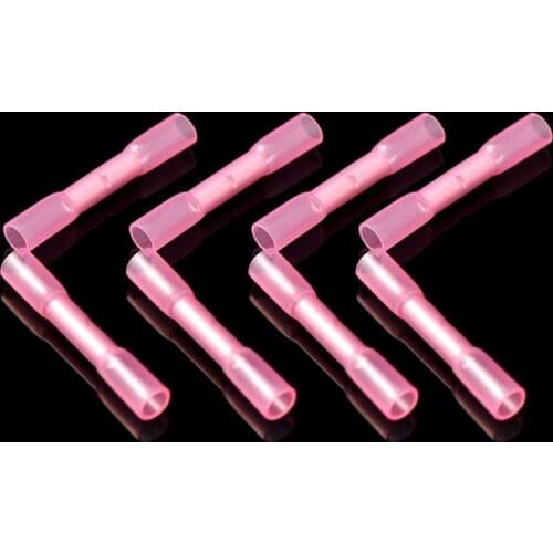 500pcs BHT1.25 Insulated Heat Shrink Butt Wire Electrical Crimp Terminal Connector 22-18AWG 0.5-1.0mm BHT1 BHT-1.25