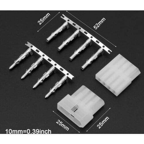 Antenna Tuner Connector 4 Pin Plug Male Female for ICOM AT-120 Radio Diy Kit 45BA