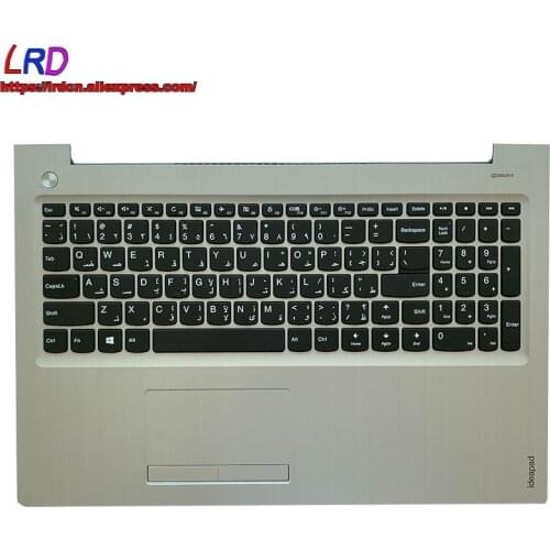 Arabic Keyboard with Shell C Cover Palmrest Upper Case and Touchpad for Lenovo 510-15 310-15 ISK IKB ABR IAP Laptop 5CB0M29174