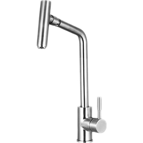 Free shipping Leadfree 304 stainless steel kitchen mixer tap of brushed kitchen sink mixer tap and single handle water mixer tap