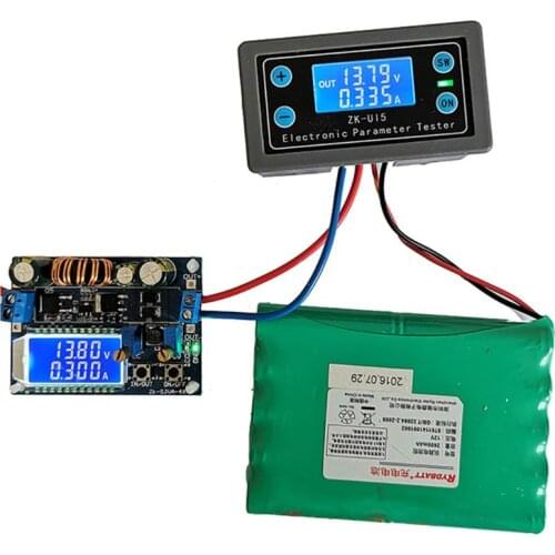 DC5-38V Multifunction Voltmeter Ammeter Electronic Load Battery Monitor Tester