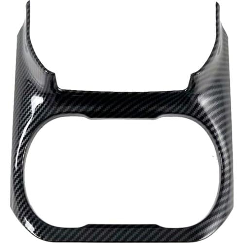 For Subaru Outback Legacy 2020 2021 Car Gear Console Panel Cup Holder Cover Trim Decor Frame Accessories Carbon Fiber