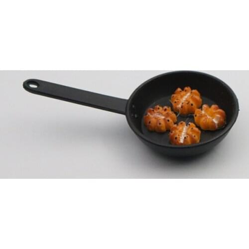 G07-X323 children baby gift Toy 1:12 Dollhouse mini Furniture Miniature rement Doll accessories pot with food 5013 1pcs