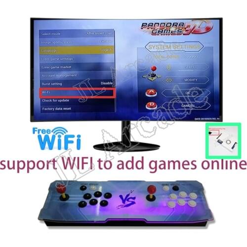 3D Pandora Game 4018 in 1 Arcade Video Game Console 2 Players Arcade Machine with 168* 3D Games with WIFI Dowanland More Games