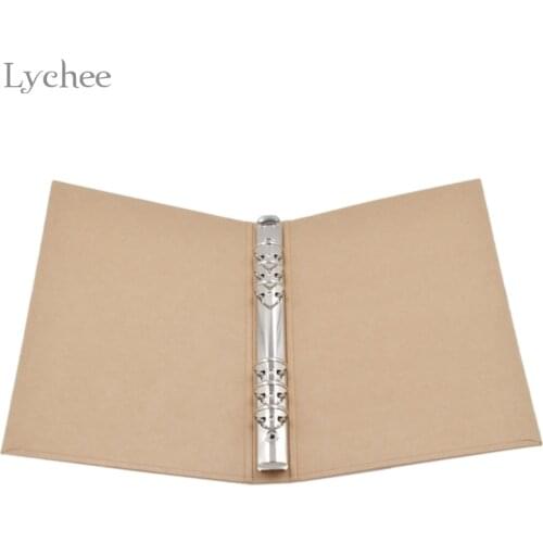 Lychee Life 1pc A5 Kraft Paper Cover Handmade Notebook Cover DIY Paper Craft