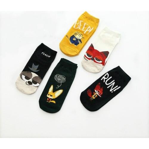 Mens fashion Harajuku print cotton socks fun animal print chausette mens ankle socks hip hop happy socks funny socks