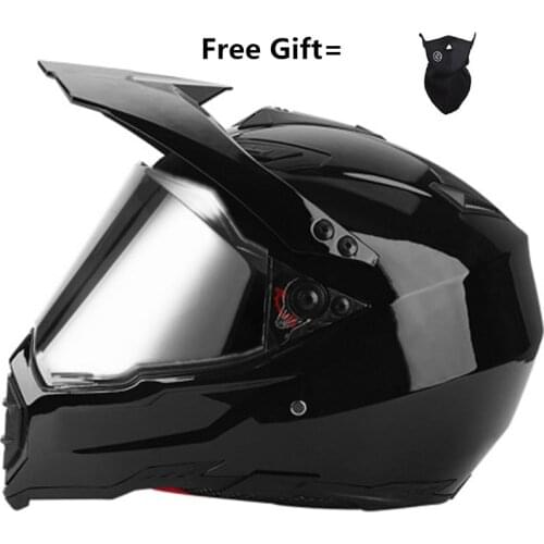 Motorcycle Off Road dirt bike helmet Motocross racing Helmet Downhill mountain helmet Suitable for adult DOT matte black