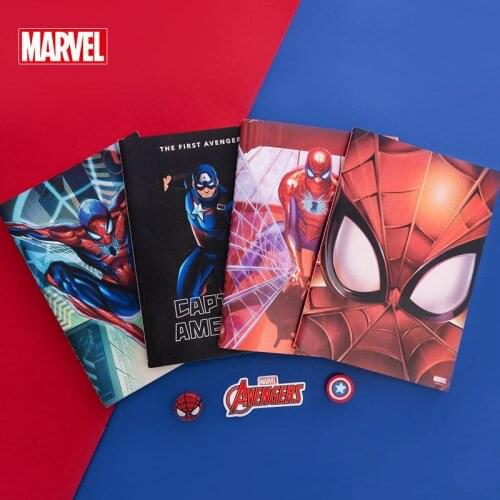 Genuine Disney Spider-Man Stitching Notebook B5 Primary School Junior HighHomework Book Marvel A5 Notepad Notebook Wholesale