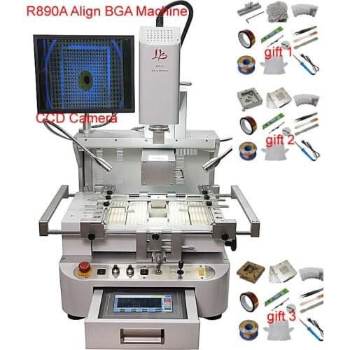 R890A Automatic align BGA rework station 4300W Soldering Machine with CCD alignment system and HD touch screen 220V