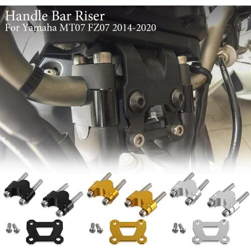 MT07 Handlebar Riser Handle Bar Adapter Mount Clamp 25mm For Yamaha MT-07 FZ-07 FZ07 MT 07 Tracer 700 Moto Cage 2014-2020 Motor