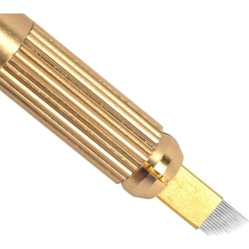 Permanent Makeup Tattoo Manual Pen Needles Eyebrow Microblading Beauty Tool