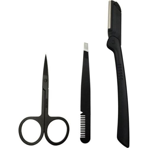Eyebrow Tweezer Sharp Curved Trimmer Sharp Scissor Nose Hair Remover Manicure Nail Cuticle Makeup Beauty