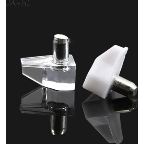 100PC Shelf Supports Studs Pegs Metal 5mm Pin Shelves Seperator Fixed Cabinet Furniture Bracket Support Holder high quality