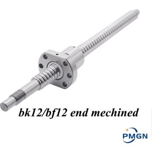 CNC Ball Screw C7 1605 flange single Ballnut BK/BF12 RM1605 End Machined CNC SFU1605 200 300 350 400 450 500 550 600 650mm