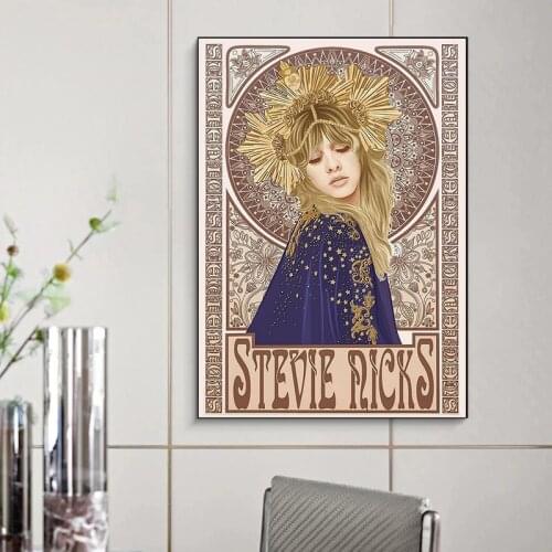 Modern Stevie Nicks Mucha Art Nouveau Canvas Poster Decoration Painting Home Wall Decoration Art Bedroom Decoration Cuadros