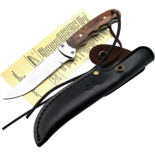 DuoClang Tactical Survivals Knife 5Cr13mov Stainless Steel Fixed Blade Shadow Wood Handle Hunting Knives High Quality