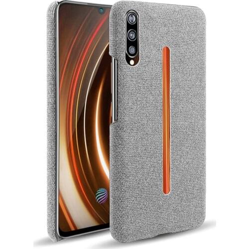 Cloth Cases For Vivo iQOO Case Slim Retro Cloth Hard Cover For Vivo iQOO V1824A V1824BA 6.41" Coque Funda