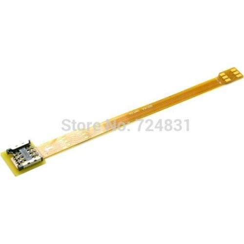 Jimier 10cm Micro SIM Card to Nano SIM Kit Male to Female Extension Soft Flat FPC Cable Extender