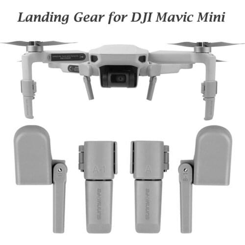 SUNNYLIFE Landing Gear Extensions Collapsible Heightened Landing Gear Leg Support Stabilizers Protector for DJI Mavic Mini Drone