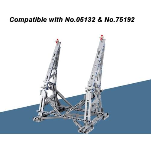 MOC Millennium Vertical Display Stand Compatible with No.05132 and Number 75192 Ultimate Falcon Collectors Model Paper Manual