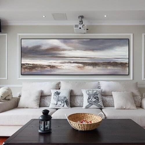 White and grey vintage home decor canvas painting abstract modern living room sofa cuadros decoration canvas prints painting art