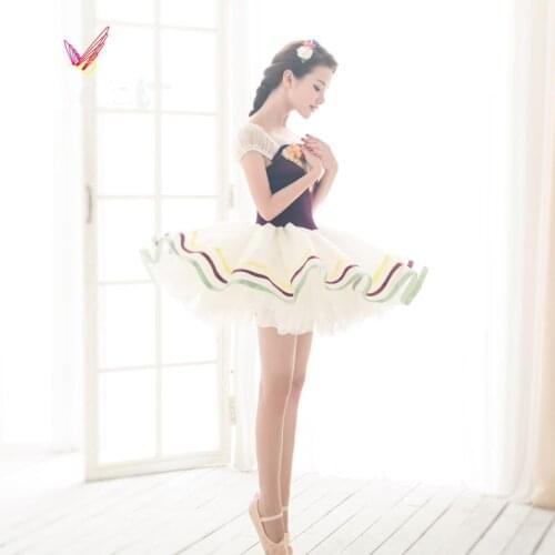 80-185cm Ropa De Ninas Wedding Dress Girl Dresses Sexy Ballerina Costume Women Ballet Tutu Dance Dress Children Ballet Costumes