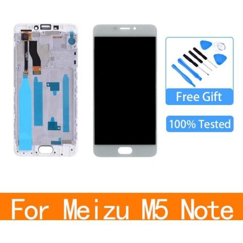 LCD Display +Digitizer Touch Screen Glass Replacement Parts For Meizu M5 Note 5.5 inch With Frame