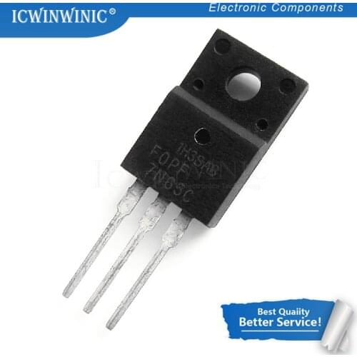 10piece 7N65C FQPF7N65C TO-220F MOS original authentic In Stock