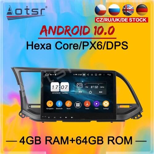 2 Din Touch IPS Screen Android 10 Car multimedia Player For Hyundai ELANTRA 2016 2017 2018 GPS Navi Audio Radio stereo head unit