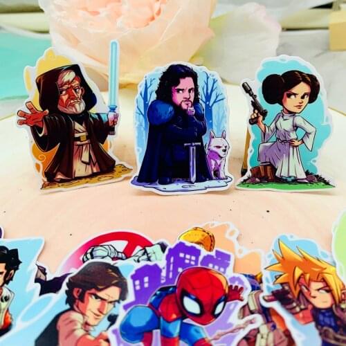 25pcs Cartoon character Jon SnowKids Fun Paper Stickers Homemade Bookkeeping Decals on Laptop / Decorative scrapbooking / DIY
