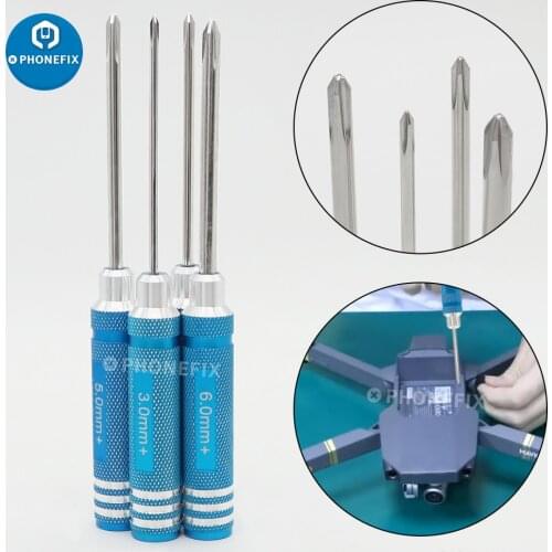 4pcs/set 3.0/4.0/5.0/6.0mm Phillips Cross Head Screwdriver Wrench Tool Kit For Multi-Axis FPV Racing Drone RC Quadcopter Repair