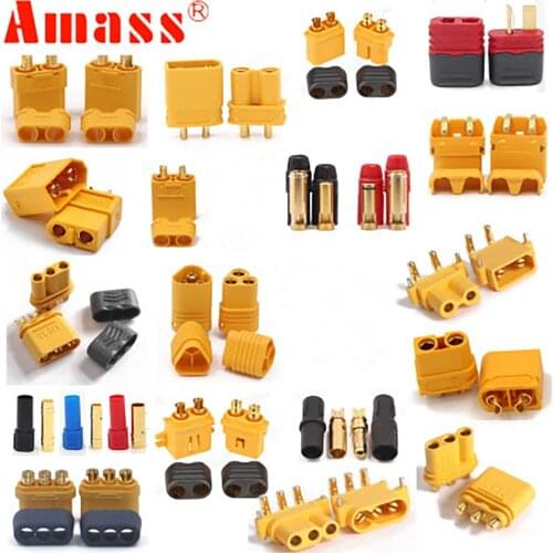 Amass Conector XT60 + XT30U XT60U XT90 XT90-S MR60 MR30 XT60PW XT90PW XT30PW AS150 XT150 XT60-P MR30PB MT30 MT60
