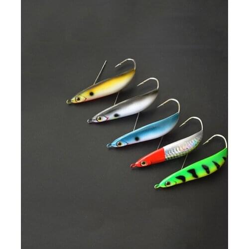 75mm/20g Artificial Single Hook High Quality Metal Fishing Bait 3D Eyes Anti-Corrosion Freshwater Fishing Lure Hard Bait