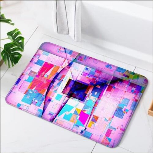 Abstract Art Pink Door Mats Plush Soft Kitchen Carpets Area Rugs For Btahroom Living Room Bedroom Bath Mat Floor Carpet
