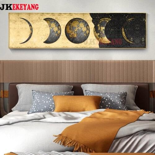 Large 5D Diy diamond painting Golden moon Diamond Mosaic Rhinestone Embroidery cross stitch Y4259