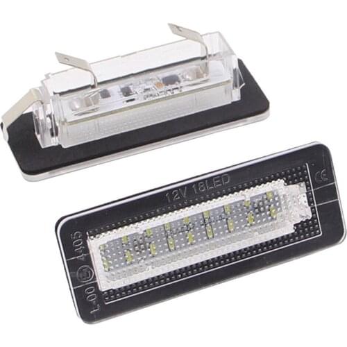 For smart Fortwo Coupe Convertible 451 450 Cabriolet W453 W451 W450 Benz Car 18LED Number License Plate Light Lamp canbus Auto