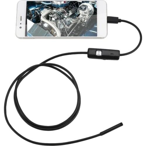5.5mm Endoscope Camera HD USB Endoscope With 6 LED 1/1.5/2/3.5/5M Soft Cable Waterproof Inspection Borescope for Android PC