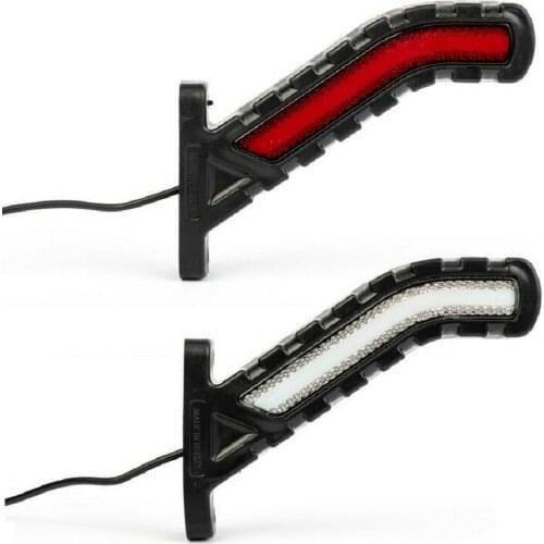 Fuleem 2PCS 24V Led Side Lights Marker Stalk Neon For Truck Trailer Waterproof