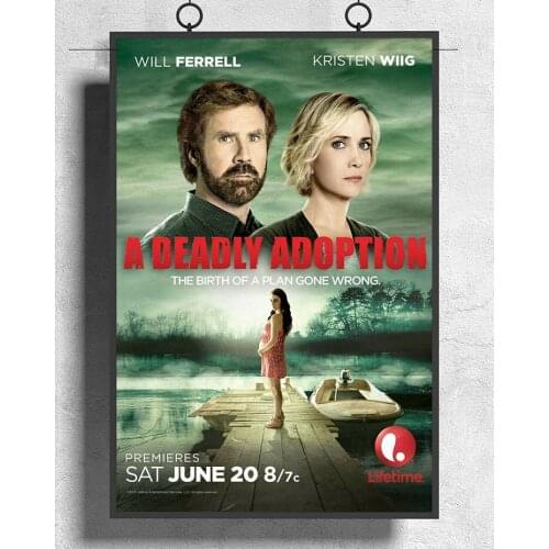 L291 A DEADLY ADOPTION Movie Will Ferrell Kristen Wiig Silk Fabric Poster Art Decor Indoor Painting Gift