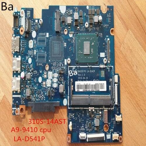 For Lenovo 310S-14AST laptop motherboard A9-9410 CPU integrated graphics card LA-D541P motherboard comprehensive test