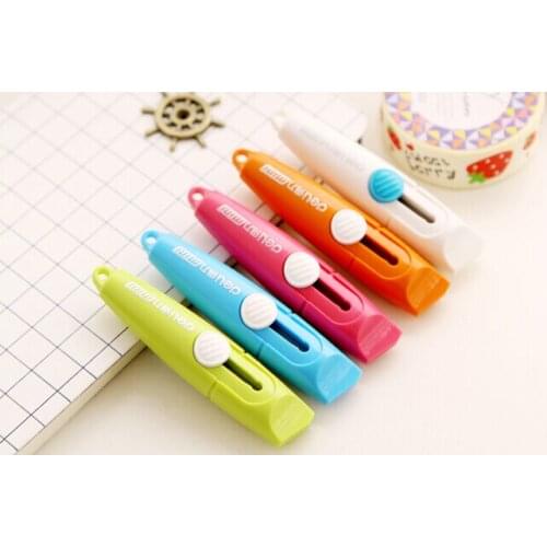 Mini Student School Supplies Stationery Utility DIY Tool Art Knife Crafts Paper Box Wallpaper Cutter Tool