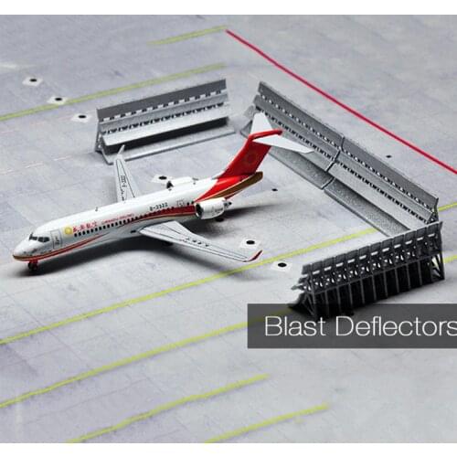 1/400 airport facility model passenger aircraft deflector anti-jet wake device airfield Accessories aerodrome scene display