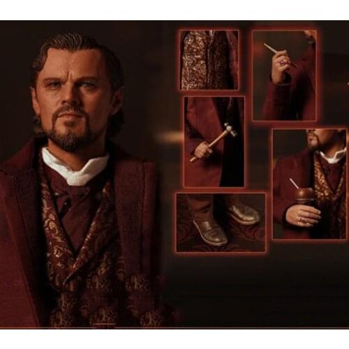 PT-sp04 1/6 Scale Male Solider Action Figure Doll Django Western Cowboy Calvin Candie Actor Leonardo DiCaprio Model